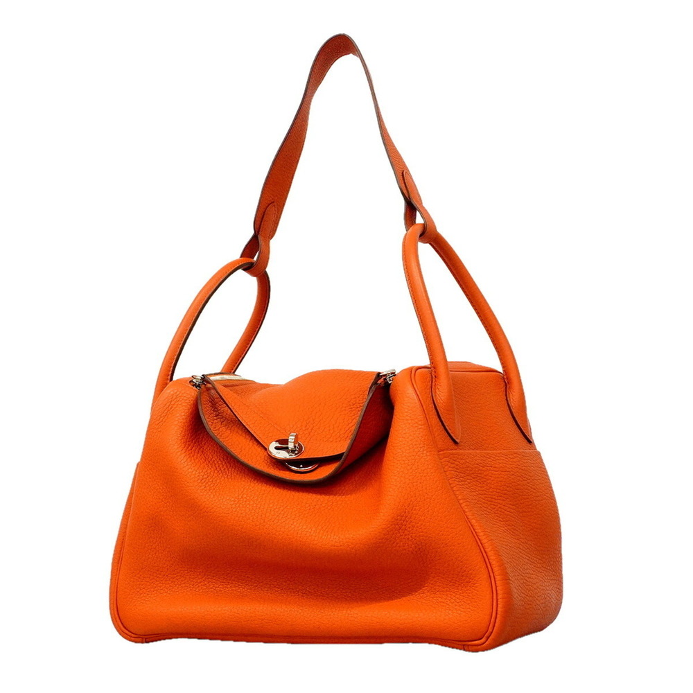 Hermes Lindy 30 Handbag, Taurillon Clemence Leather, Terre Patue, X Stamp, 2-...